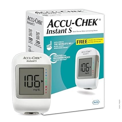 Accu-Chek Instant S Glucometer - डायबिटीज ब्लड शुगर टेस्टिंग मशीन