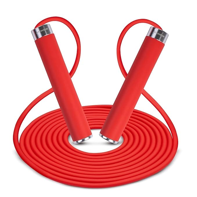 Skipping rope jump rope for belly fat loss, cardio workout, and home fitness