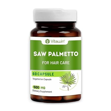 Vitawin Saw Palmetto 500 mg Capsules for Hair Fall and Hair Care