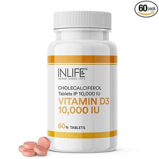 Vitamin D3 10,000 IU tablets – essential supplement for bone health and immunity in women 30+