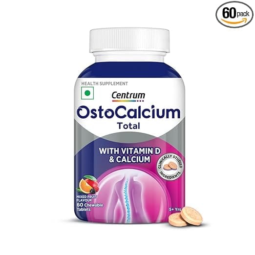 OstoCalcium supplement bottle with Vitamin D and Calcium — best women vitamins after 30 for strong bones, immunity, and joint support.