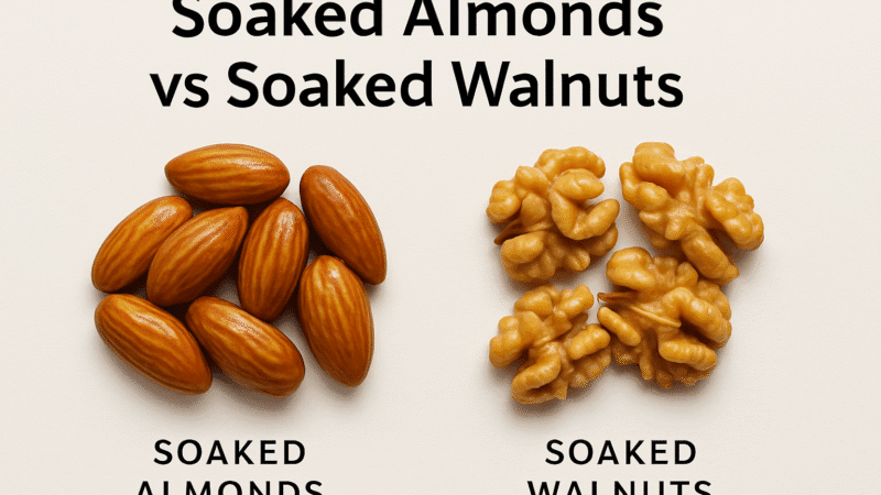 Soaked almonds vs soaked walnuts: Which nut is healthier and why?