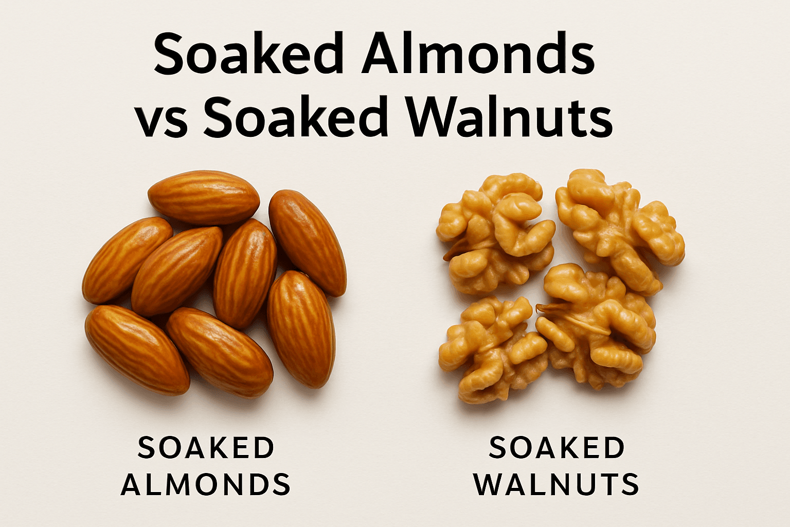 Soaked almonds vs soaked walnuts: Which nut is healthier and why?