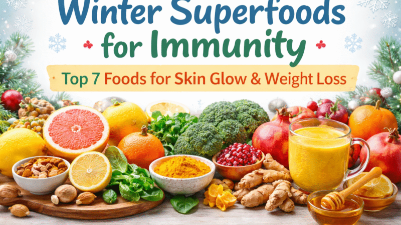 Top 7 Winter Superfoods for Immunity, Skin Glow & Weight Loss
