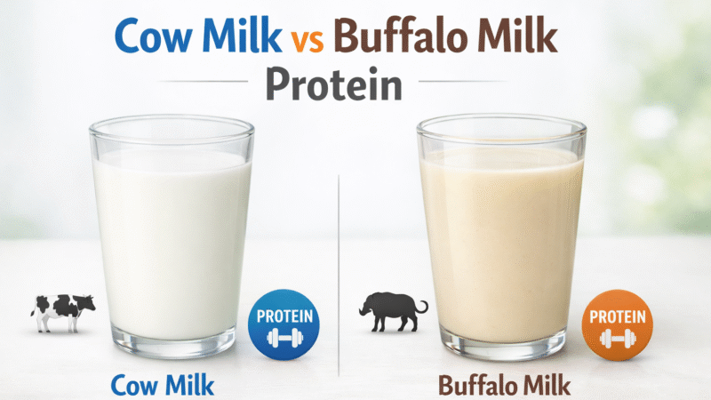 Cow Milk vs Buffalo Milk: Which One Has More Protein?