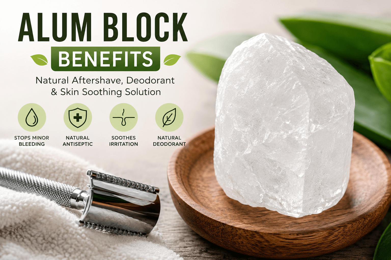 Alum Block Benefits: Uses, Safety, and Side Effects