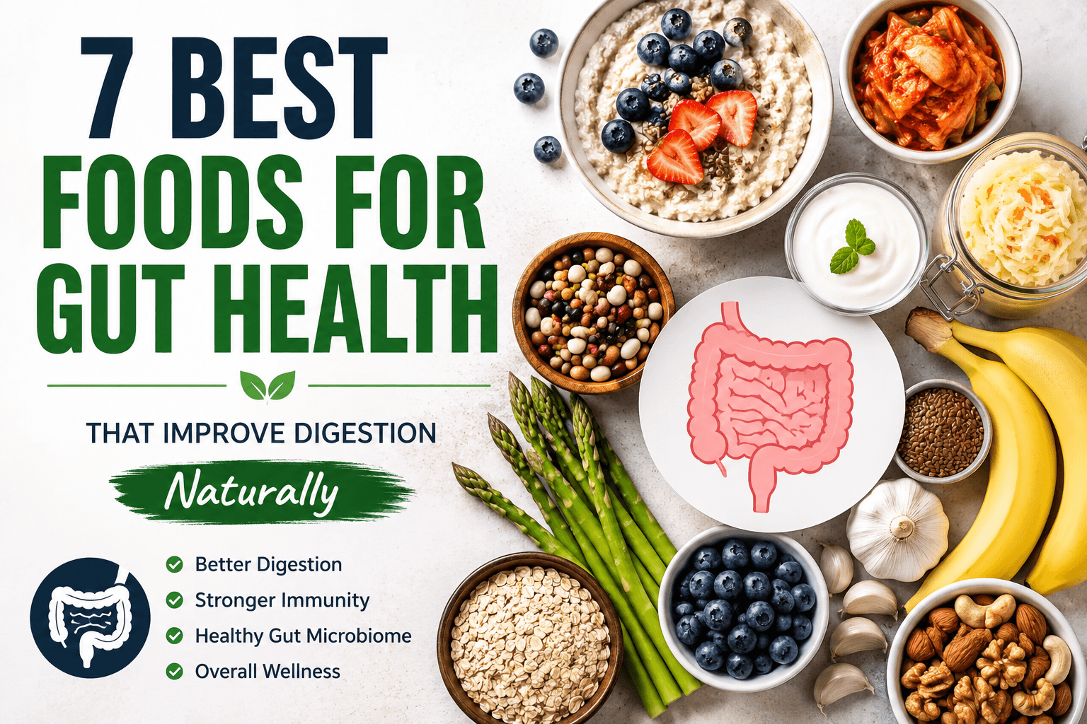 7 Best Foods for Gut Health That Improve Digestion Naturally