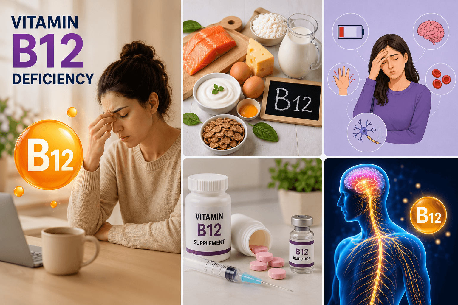 Vitamin B12 Deficiency: Symptoms, Causes & How to Treat It