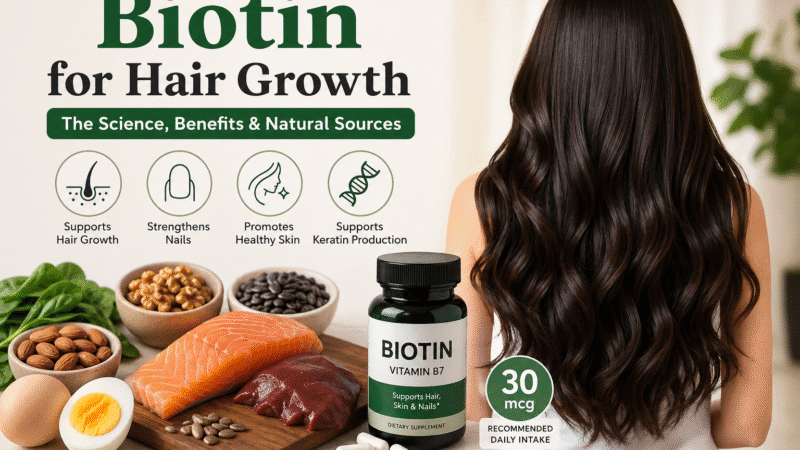 Biotin for Hair Growth: Benefits, Evidence & What Science Says