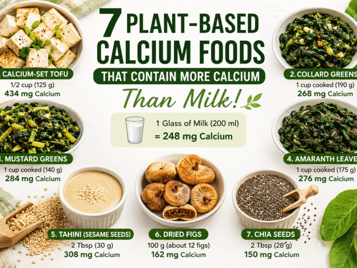 7 Plant-Based Foods That Contain More Calcium Than Milk
