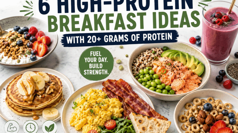 6 High-Protein Breakfast Ideas With 20+ Grams of Protein