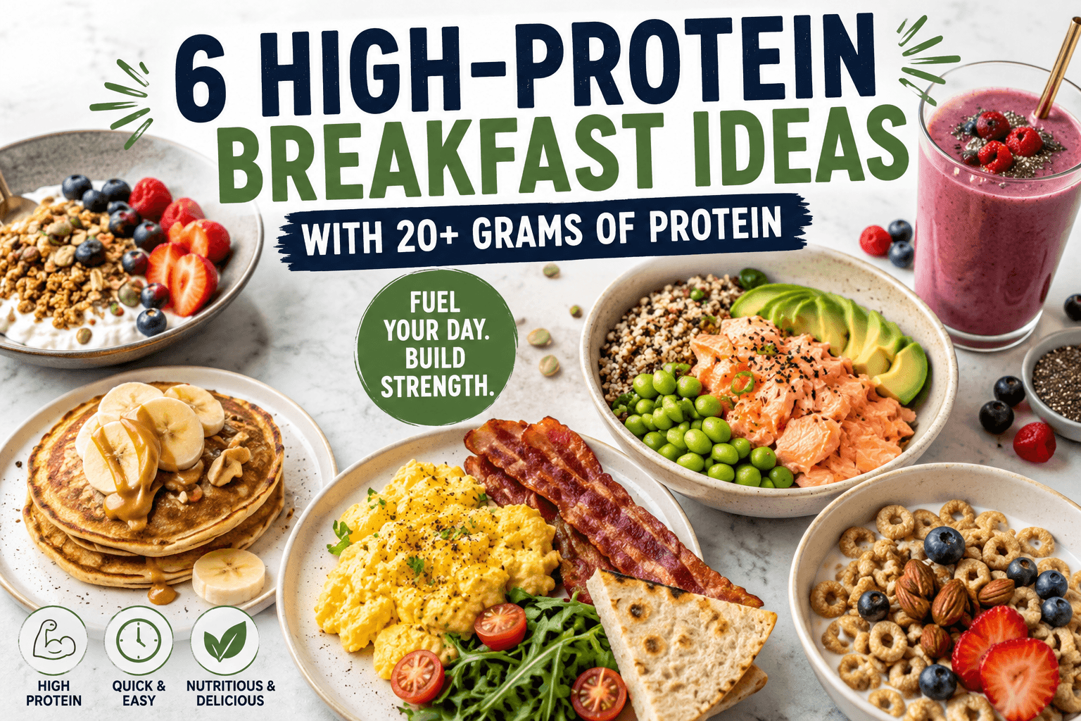 6 High-Protein Breakfast Ideas With 20+ Grams of Protein