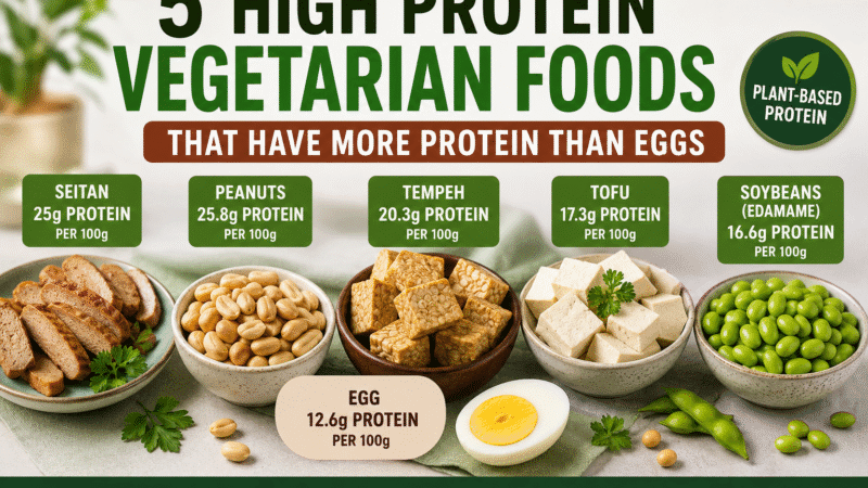 5 Vegetarian Foods That Have More Protein Than Eggs